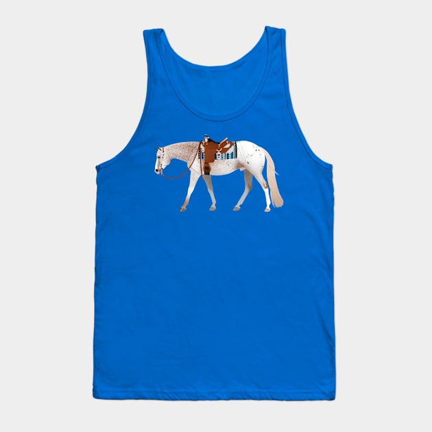 Roan Appaloosa Western Pleasure Horse - Equine Rampaige Tank Top by Equine Rampaige